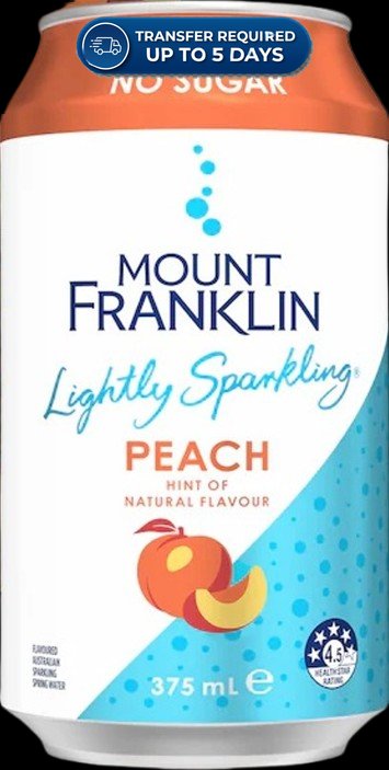 Mount Franklin Peach 375ml -(Extended Dispatch)