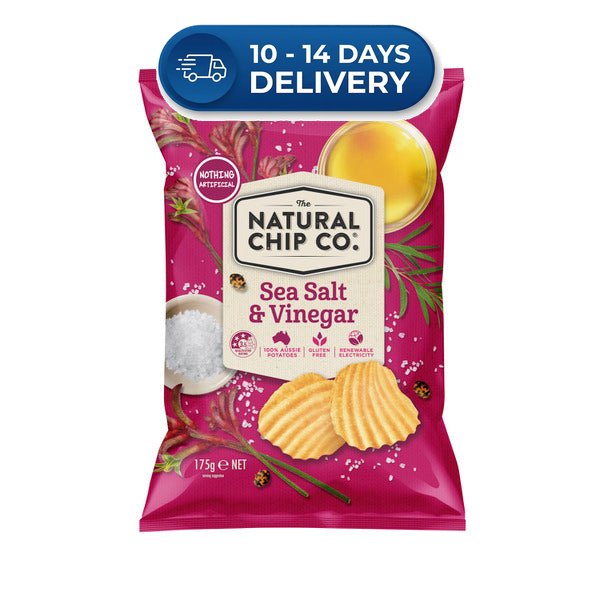 Natural Chip Co. Sea Salt & Vinegar 175g -(Extended Dispatch)