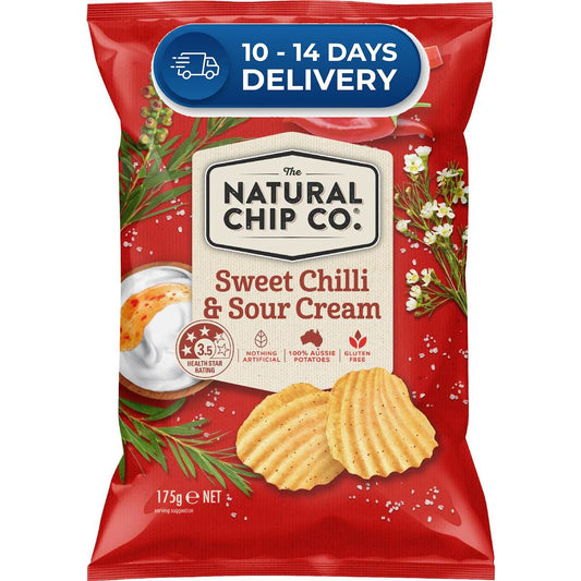 Natural Chip Co Sweet Chilli & Sour Cream 175g -(Extended Dispatch)
