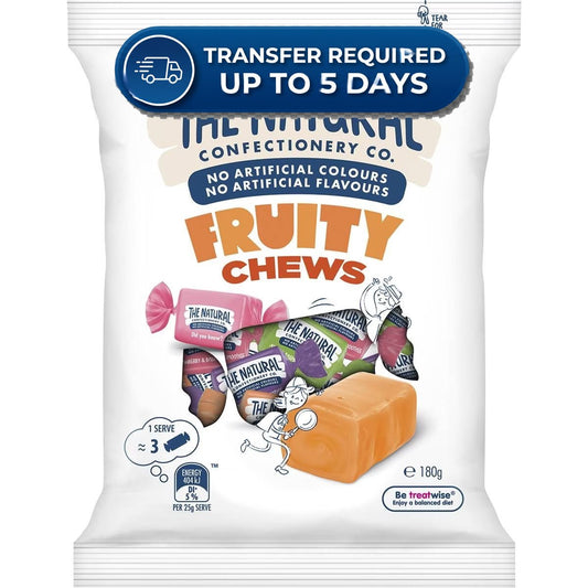 Natural Confectionery Fruity Chews 180g -(Extended Dispatch)