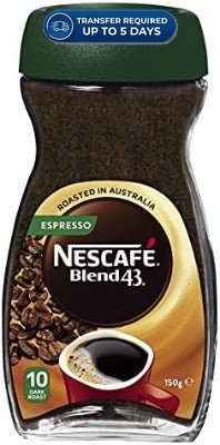 Nescafe Blend 43 Espresso 150g -(Extended Dispatch)