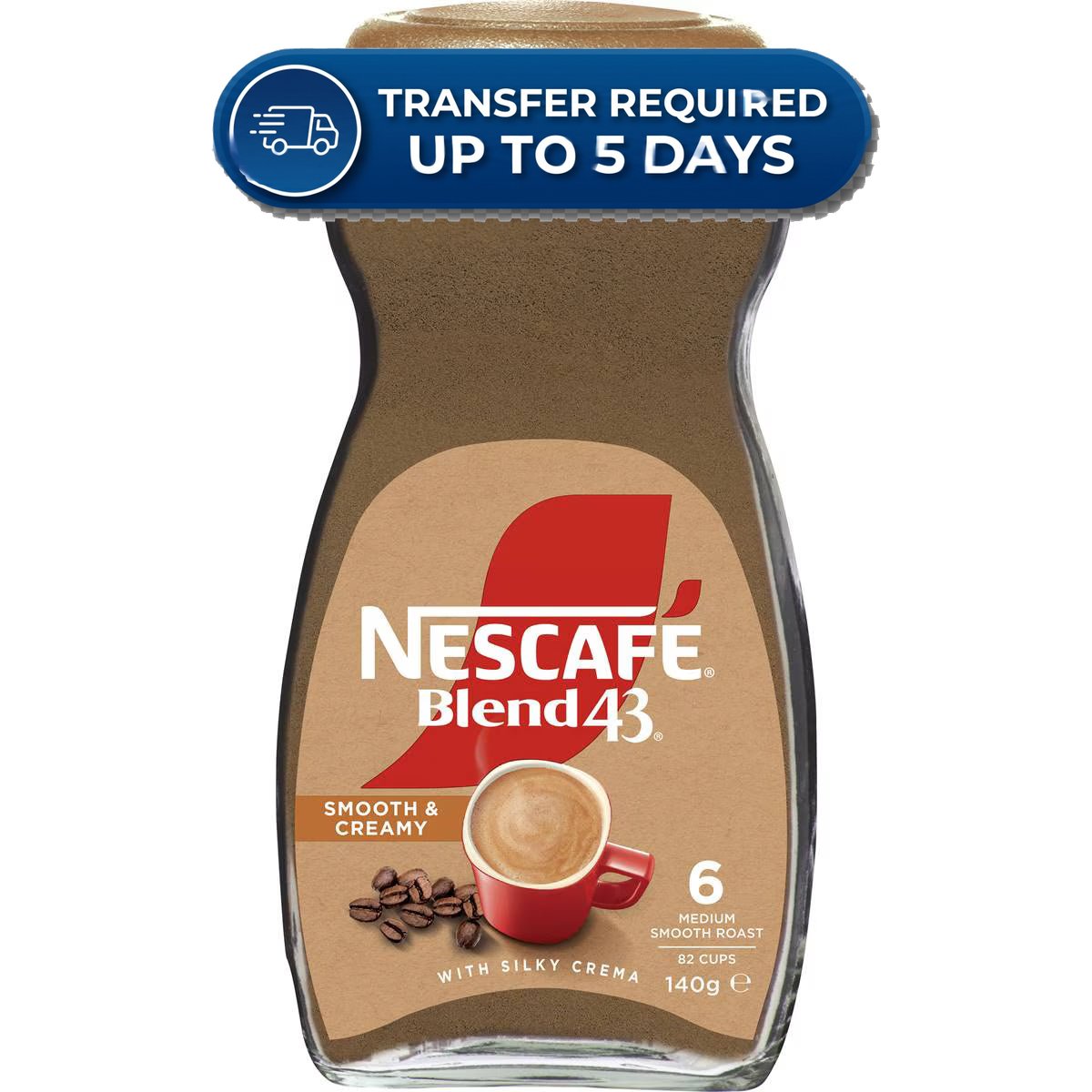 Nescafe Blend 43 Smooth & Creamy Instant Coffee | 140g -(Extended Dispatch)