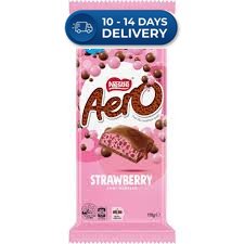 Nestle Aero Strawberry Block Chocolate | 118g -(Extended Dispatch)