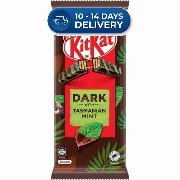 Nestle Block KitKat Dark Tasmanian Mint 160g -(Extended Dispatch)