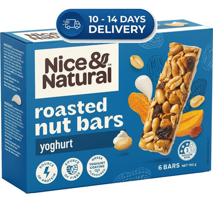 Nice & Natural Nut Bars Yoghurt (6pk) 192g -(Extended Dispatch)