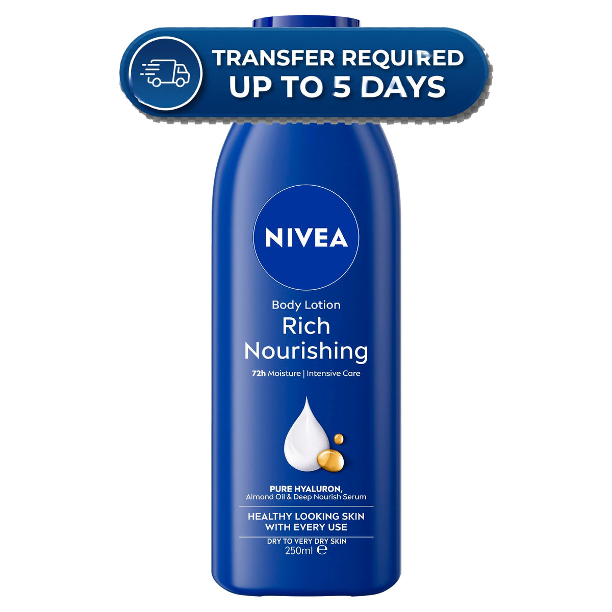 Nivea Body Lotion Rich  250mL -(Extended Dispatch)