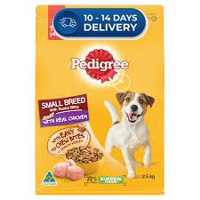 Pedigree Adult Small Breed Dry Dog Food with Real Chicken  2.5kg -(Extended Dispatch)