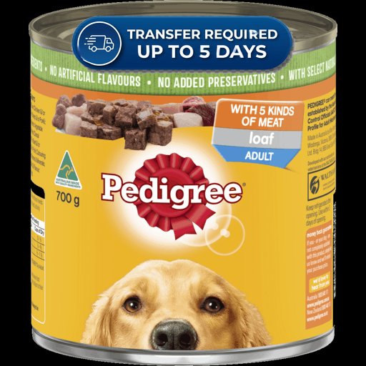 Pedigree Loaf With 5 Kinds Of Meat Adult Wet Dog Food Can 700g -(Extended Dispatch)
