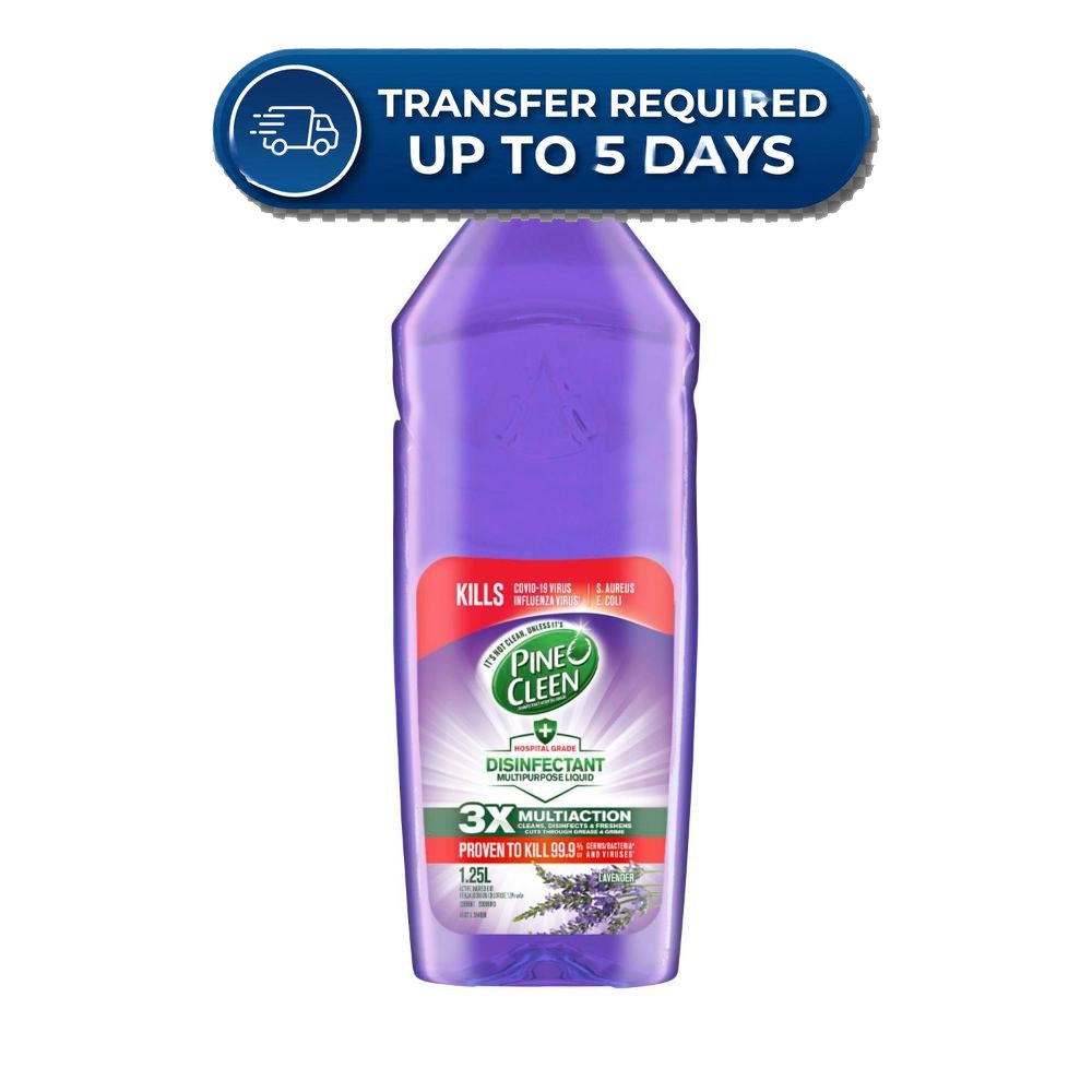 Pine O Cleen Lavender Disinfectant Liquid 1.25L -(Extended Dispatch)