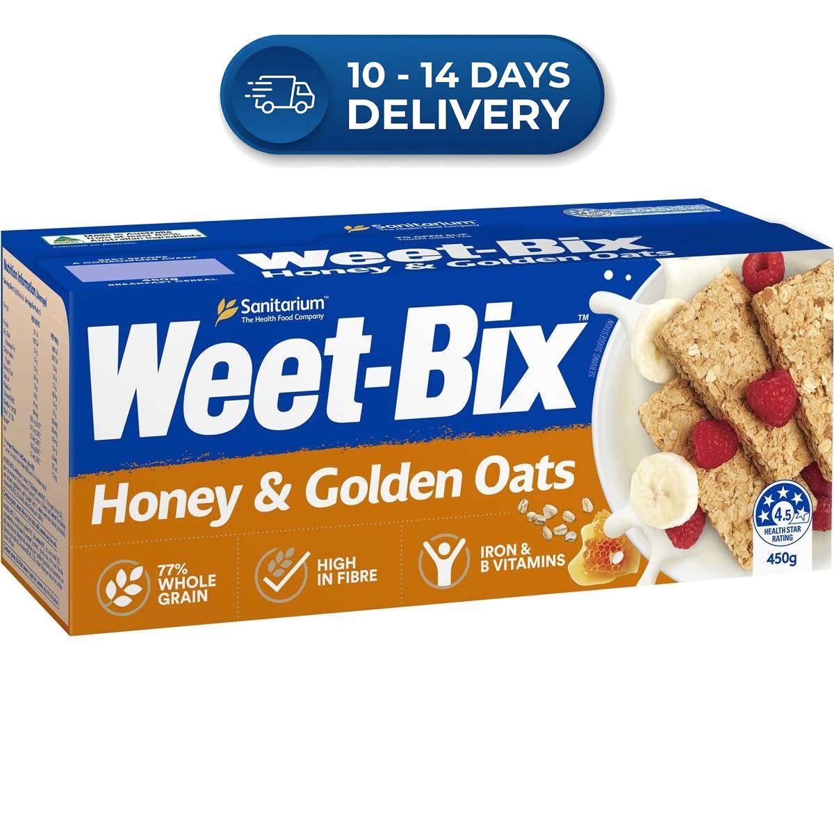 Sanitarium Weet-Bix Honey & Golden Oats 450g -(Extended Dispatch)