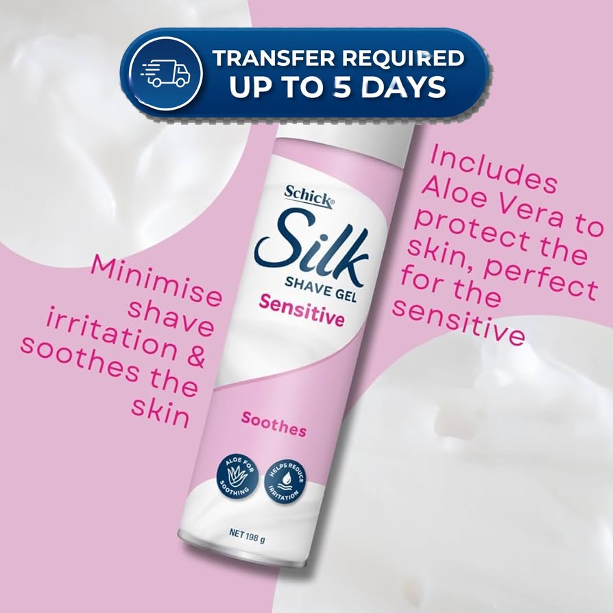 Schick Silk Womens Foaming Shave Gel Sensitive -(Extended Dispatch)