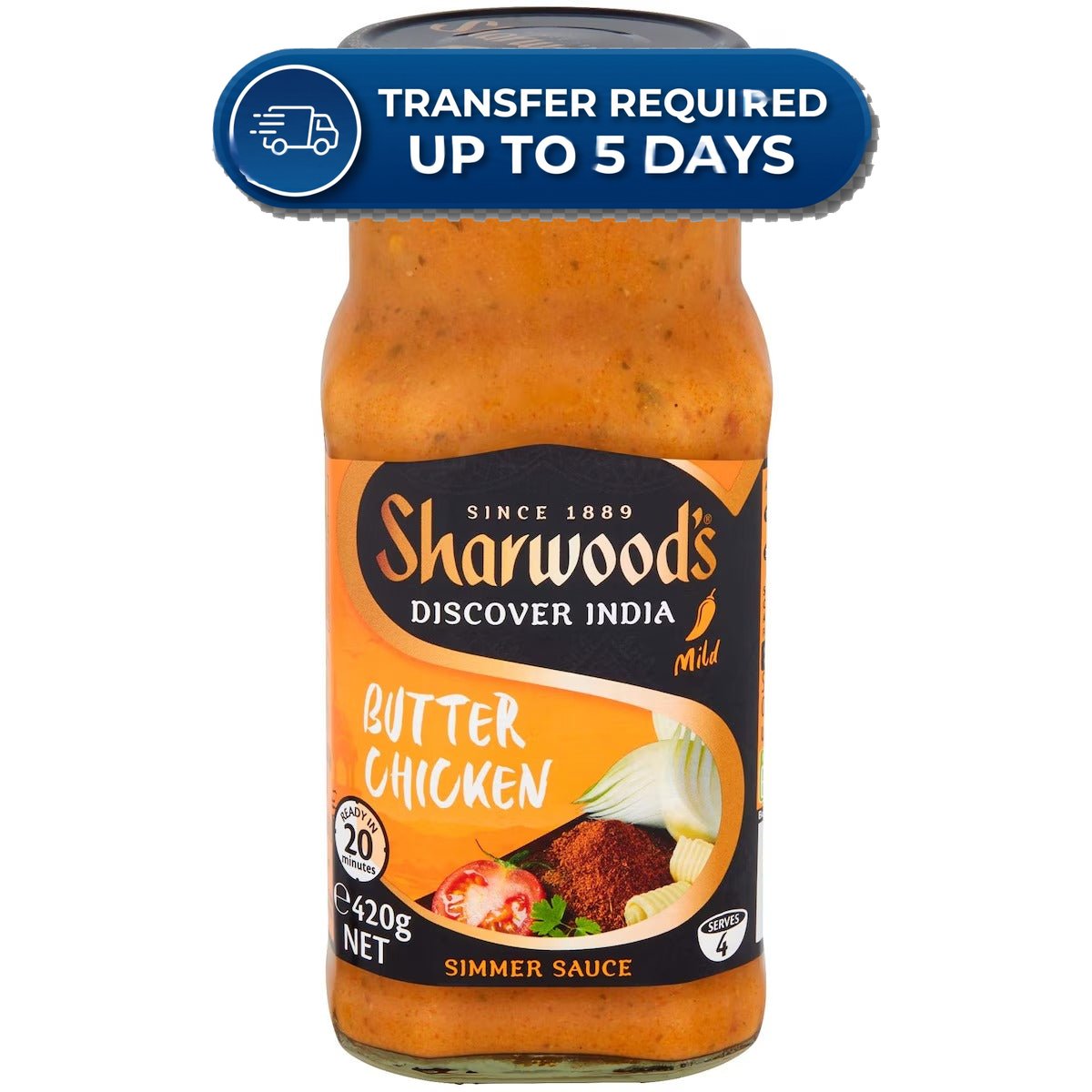 Sharwood's Simmer Sauce Butter Chicken 420g -(Extended Dispatch)