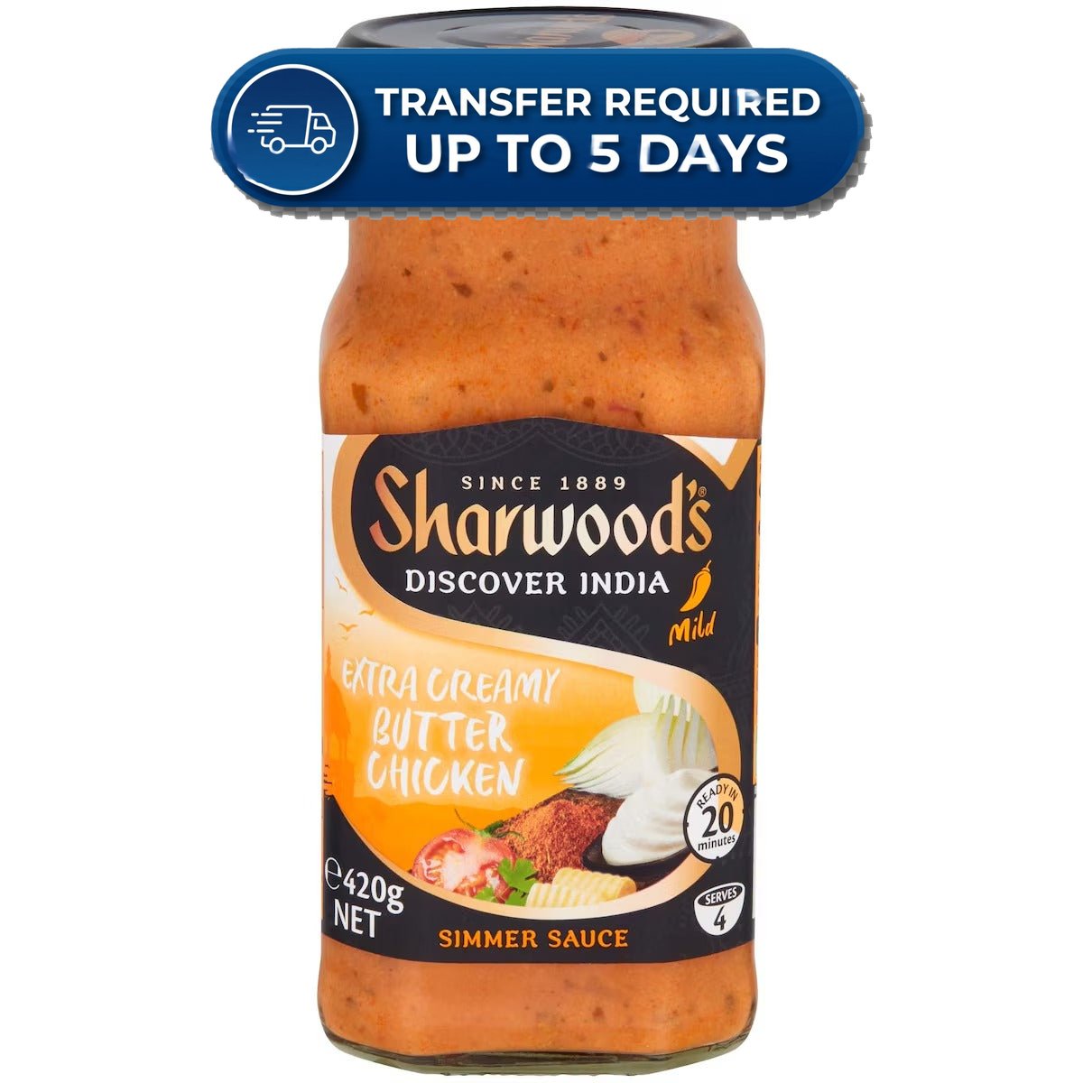 Sharwood's Simmer Sauce Korma 420g -(Extended Dispatch)