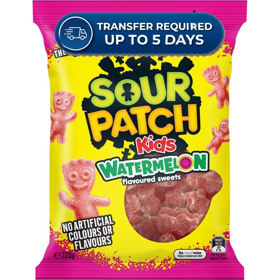 Sour Patch Kids Watermelon 190g -(Extended Dispatch)