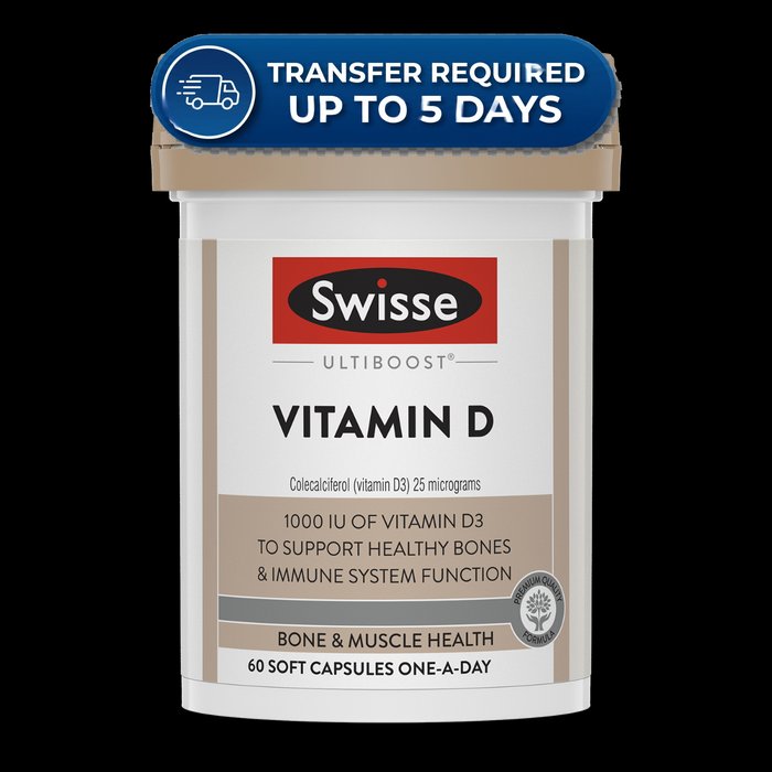 Swisse Ultiboost Vitamin D For Bone Health Support -(Extended Dispatch)