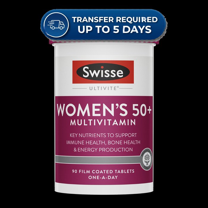 Swisse Ultivite Women's 50+ Multivitamin Tablets 90 pack -(Extended Dispatch)
