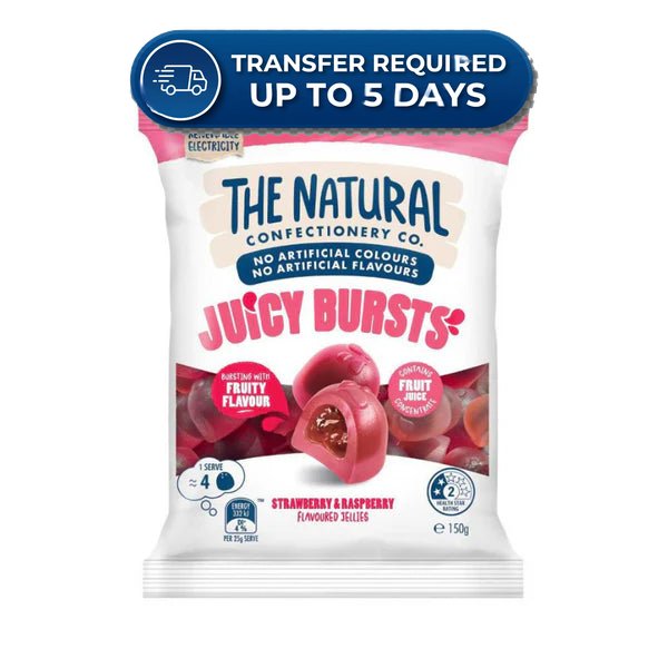 The Natural Confect Co. Juicy Burst Strawberry And Raspberry -(Extended Dispatch)