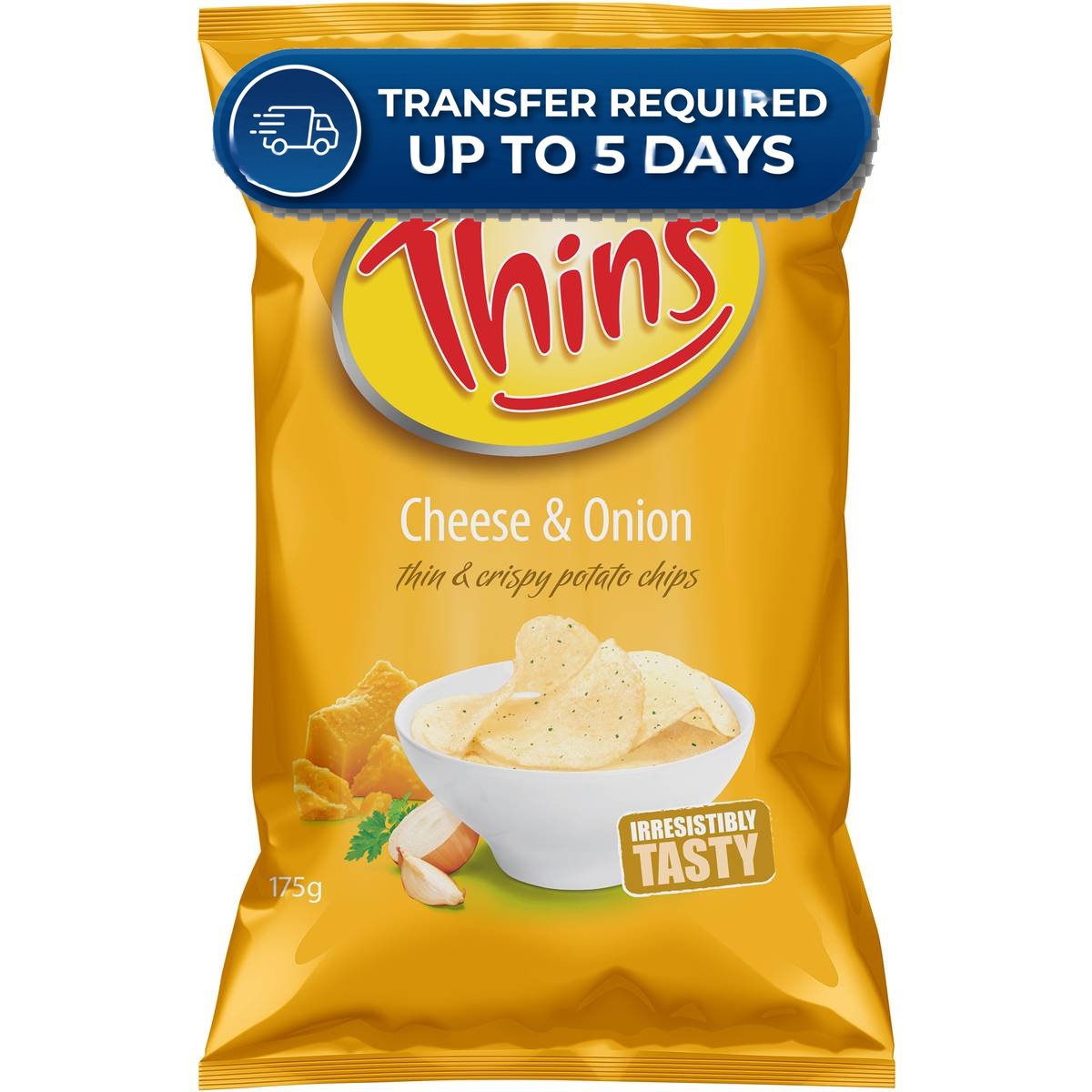 Thins Chips Cheese & Onion 175g -(Extended Dispatch)