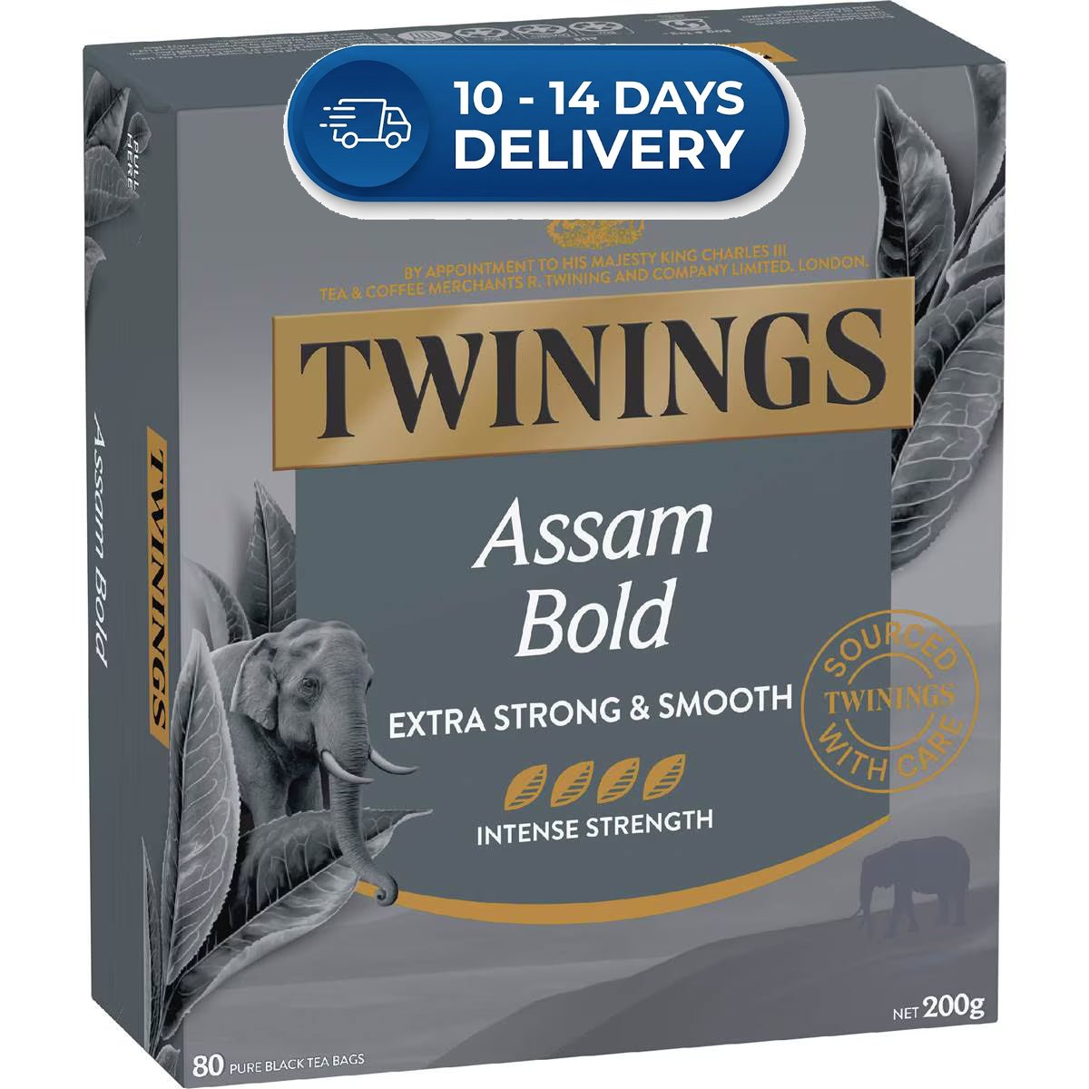 Twinings Assam Bold Black Tea Bags 80 pack200g -(Extended Dispatch)