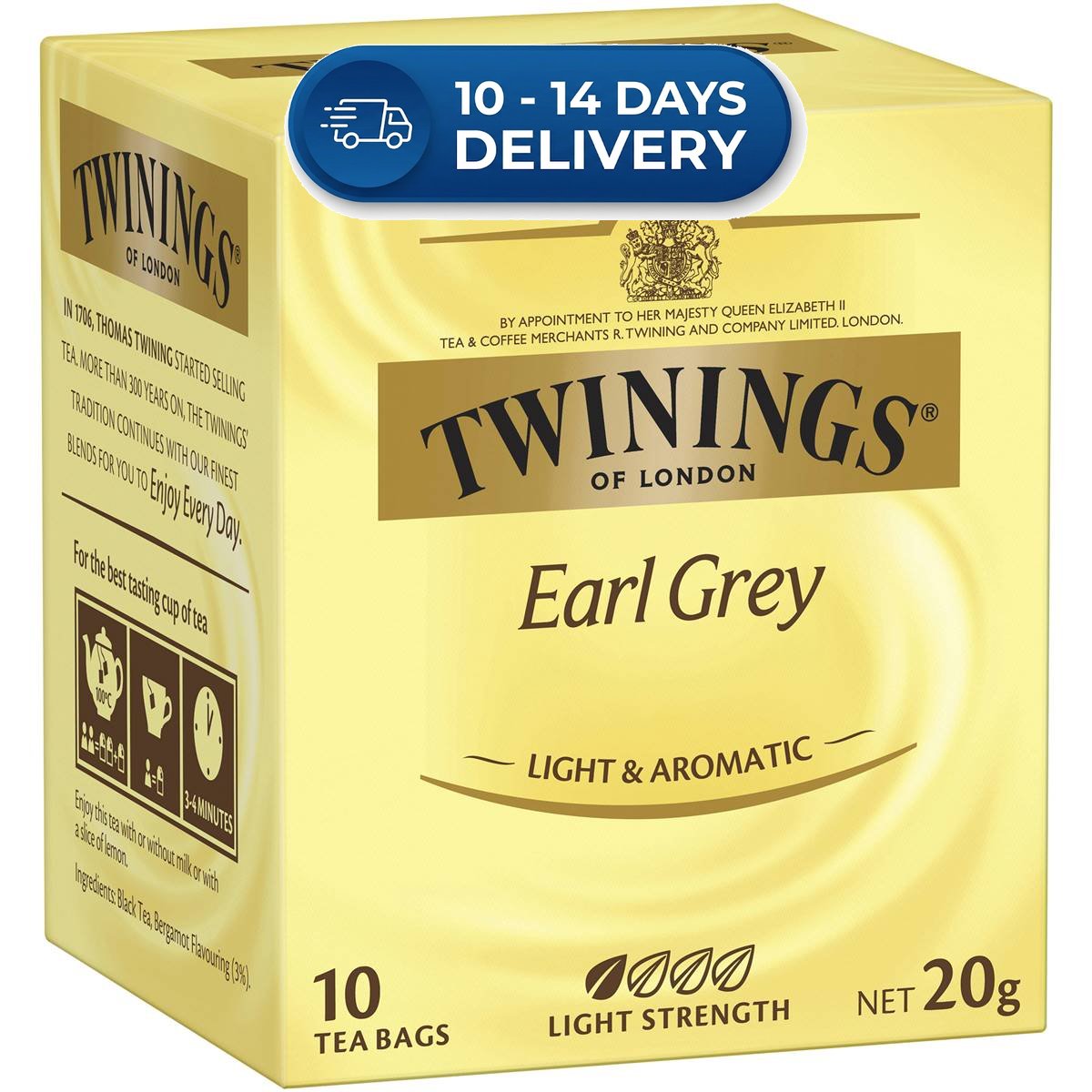 Twinings Earl Grey (10pk) 20g -(Extended Dispatch)