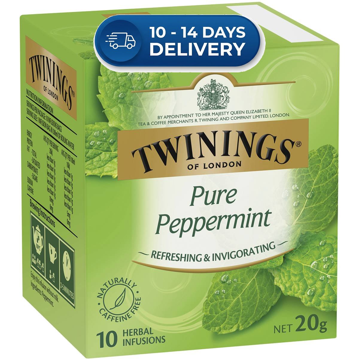 Twinings Pure Peppermint (10pk) 20g -(Extended Dispatch)