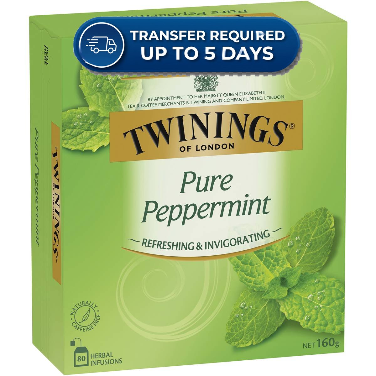 Twinings Pure Peppermint (80pk) 160g -(Extended Dispatch)