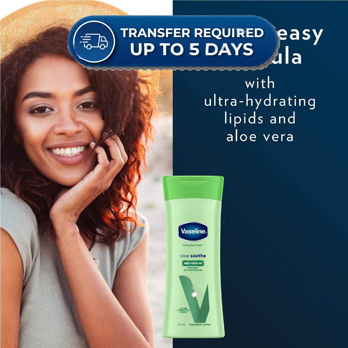 Vaseline intensive care aloe soothe 225ml -(Extended Dispatch)