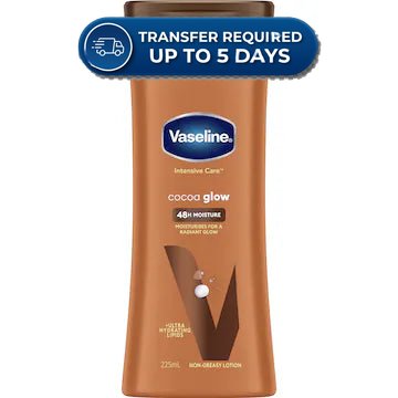 Vaseline intensive care cocoa glow moisturising lotion 225ml -(Extended Dispatch)