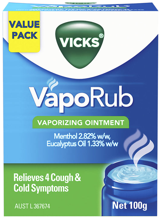 Vicks Vaporub Decongestant Rub 100g