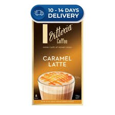 Vittoria Caramel Latte Coffee Sachets 8 Pack 136g -(Extended Dispatch)