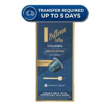 Vittoria Colombia Nespresso Compatible Coffee Capsules 10 pack 52g -(Extended Dispatch)