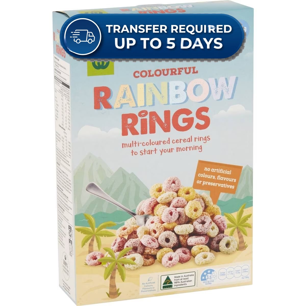 Woolworths Cereal Rainbow Rings 300g -(Extended Dispatch)