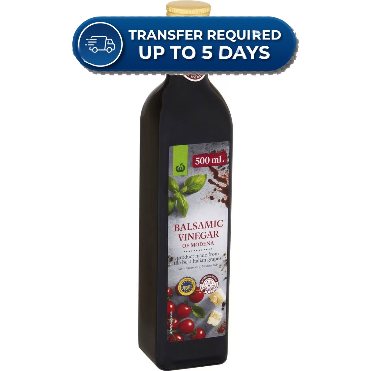 Woolworths Balsamic Vinegar 500ml -(Extended Dispatch)