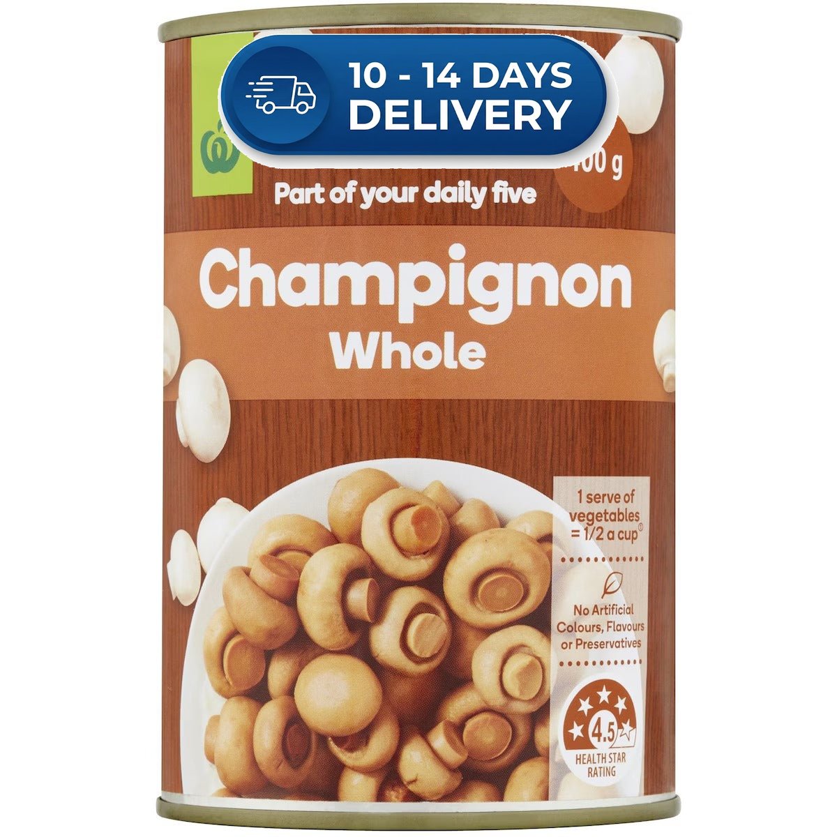 Woolworths Champignon Whole 400g -(Extended Dispatch)