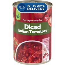 Woolworths Diced Italian Tomatoes 400g -(Extended Dispatch)