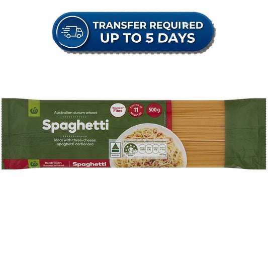 Woolworths Pasta Spaghetti 500g -(Extended Dispatch)