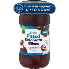 Woolworths Pitted Kalamata Olives 345g -(Extended Dispatch)