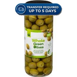 Woolworths Whole Green Olives 450g -(Extended Dispatch)