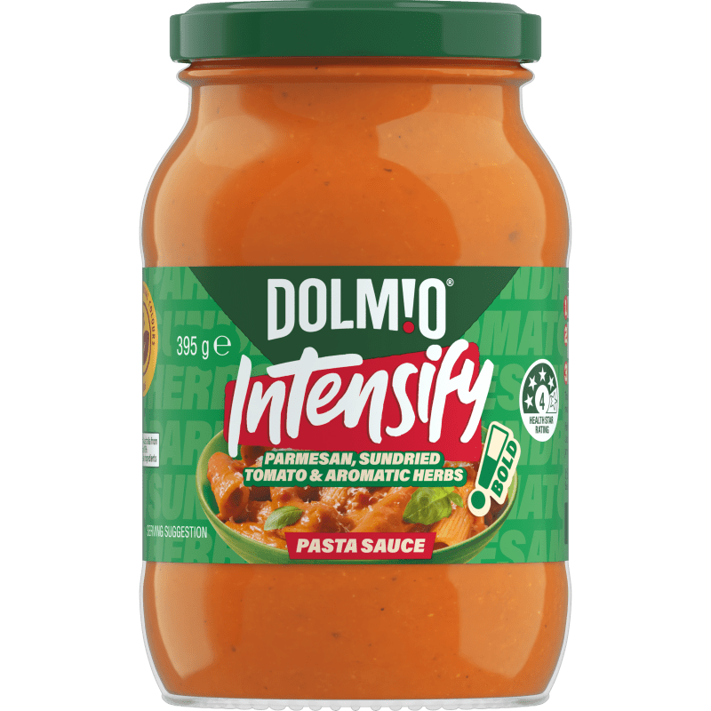 Dolmio Intensify Parmesan- Sundried Tomato & Aromatic Herbs Pasta Sauce 395g