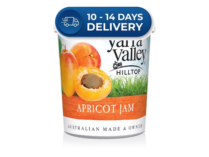 Yarra Valley Hilltop Apricot Jam 475g -(Extended Dispatch)