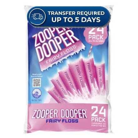 Zooper Dooper Fairy Floss 70ml x 24pk -(Extended Dispatch)